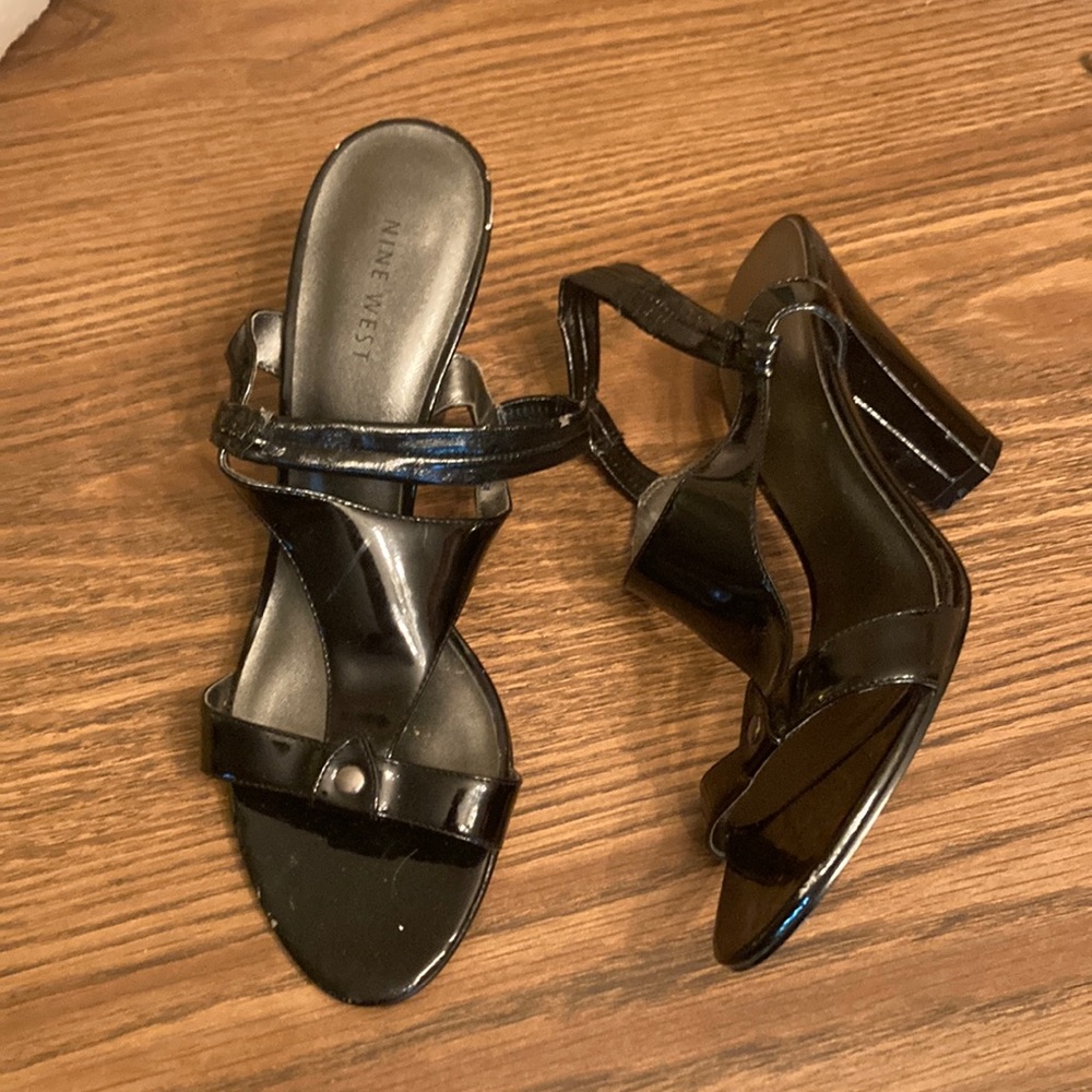 Black Heels Nine West Size Medium 8